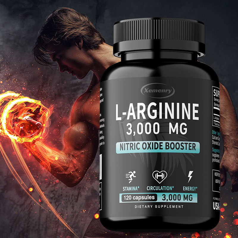 Pre Workout Supplement - L-Arginine - Supports Muscle Growth, Promotes
