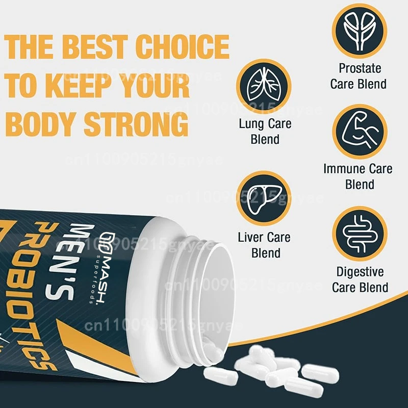 Probiotic 60 Billion - 60 Capsules Male Probiotics 500 Billion