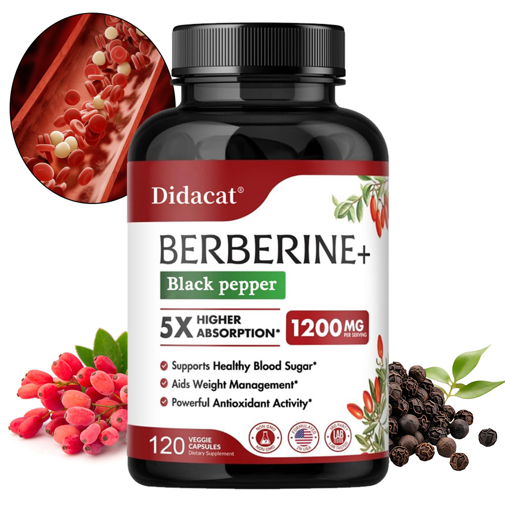 Apple Cider Vinegar Pill - Berberine Supplement 1200mg - Ultra Pure