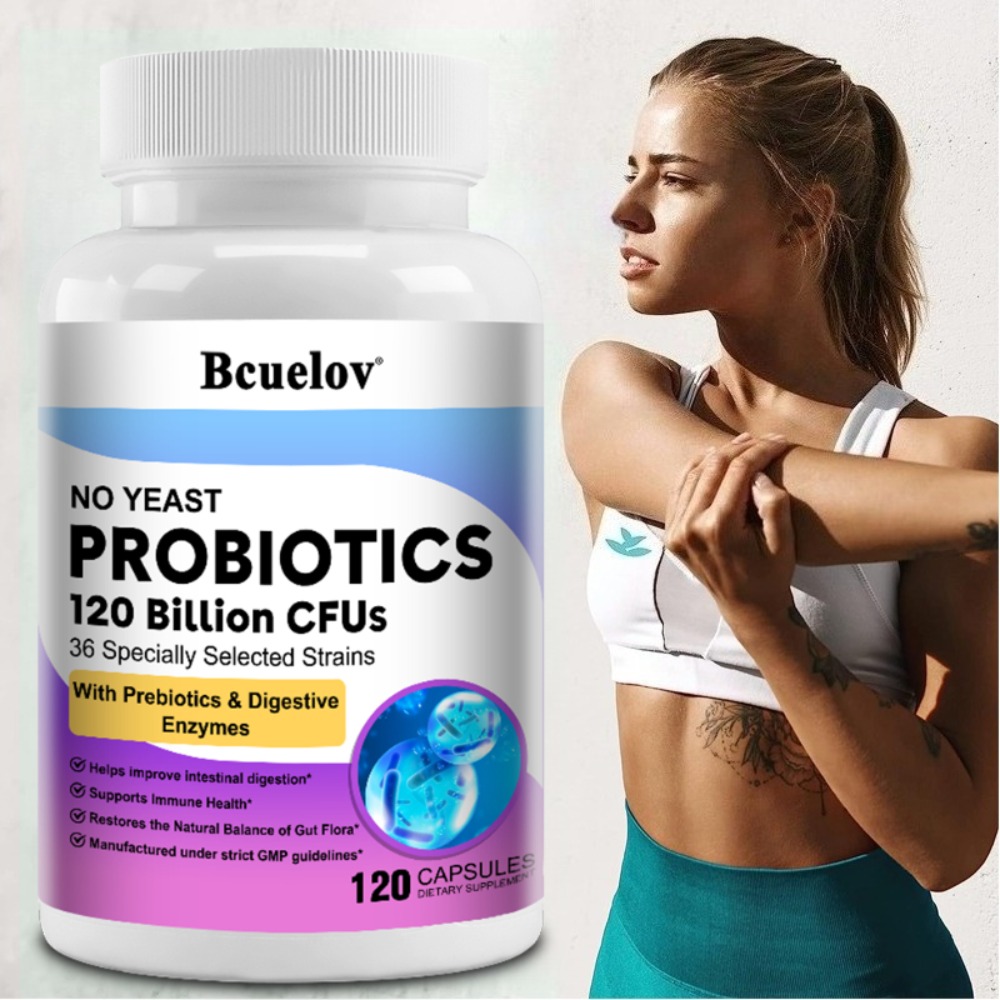 Probiotic 60 Billion - Organic Enzymes Probiotic Capsules 120 Billion