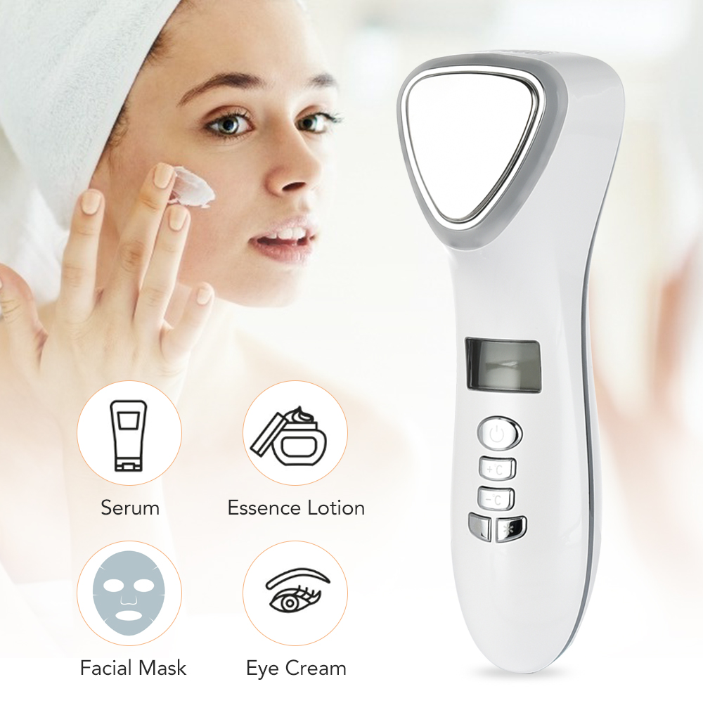 Hot and Cold Face Massager LED - Lifted Nutrition & Fitness Reviews ulasan dan harga