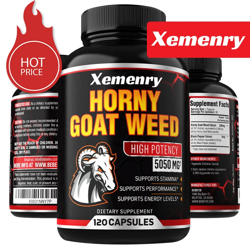 Men's Horny Goat Weed Capsules - Pre Workout Supplement ulasan dan harga