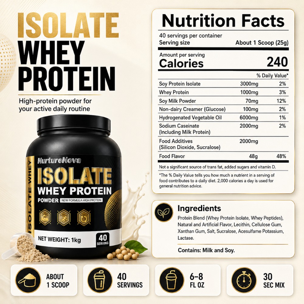 NurtureNova Isolate Whey Prote - Fitness Nutrition Protein ulasan dan harga