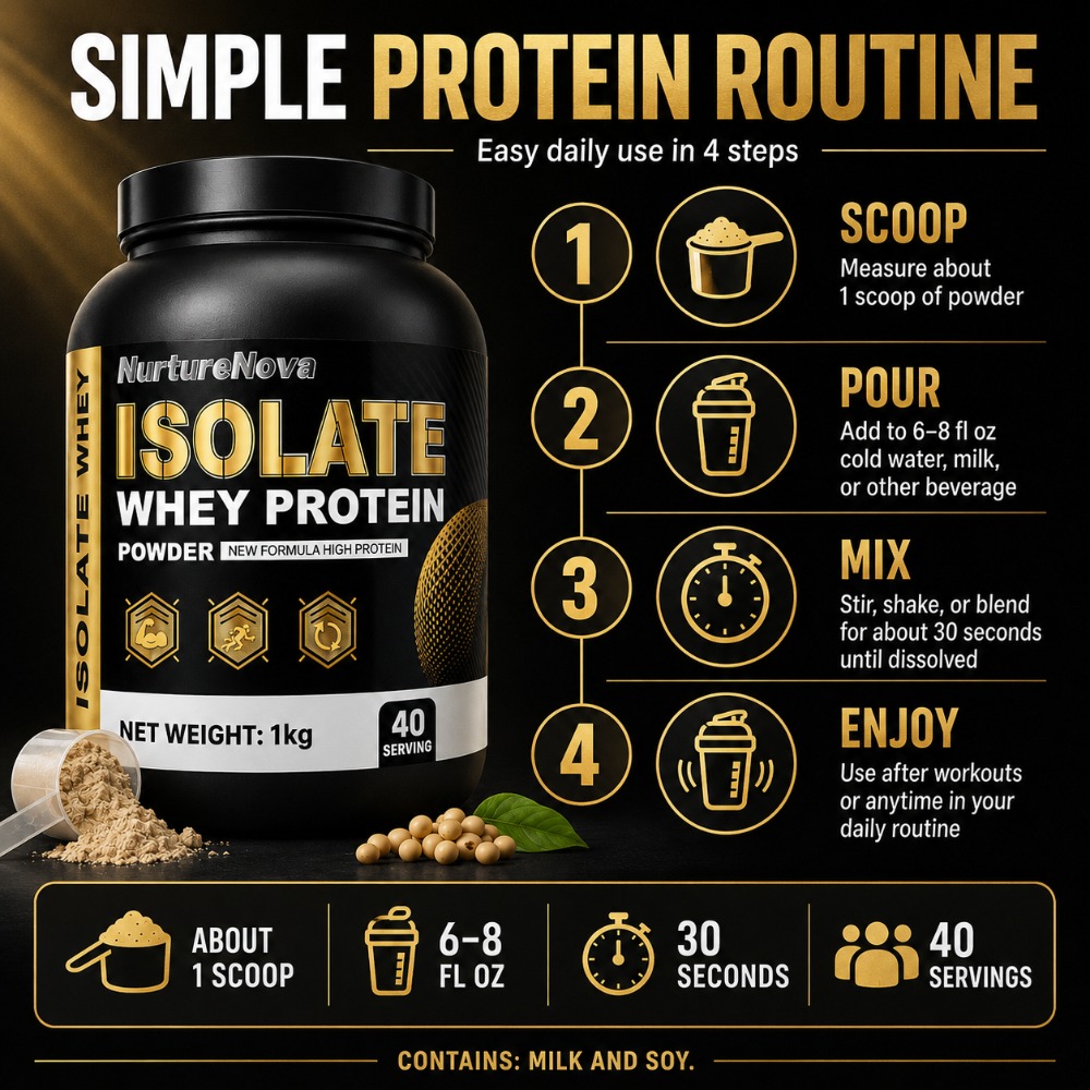NurtureNova Isolate Whey Prote - Fitness Nutrition Protein ulasan dan harga