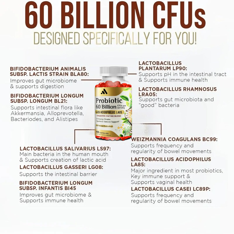 Each Serving Contains 60 Billi - Probiotic 60 Billion ulasan dan harga