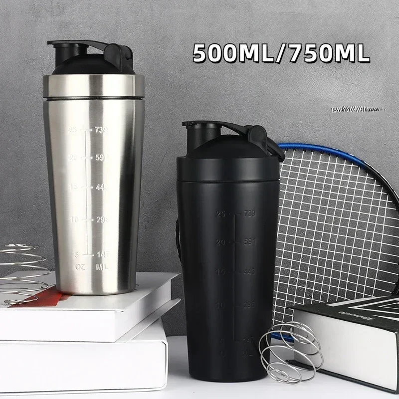 Stainless Steel Protein Shaker - Fitness Nutrition Protein ulasan dan harga