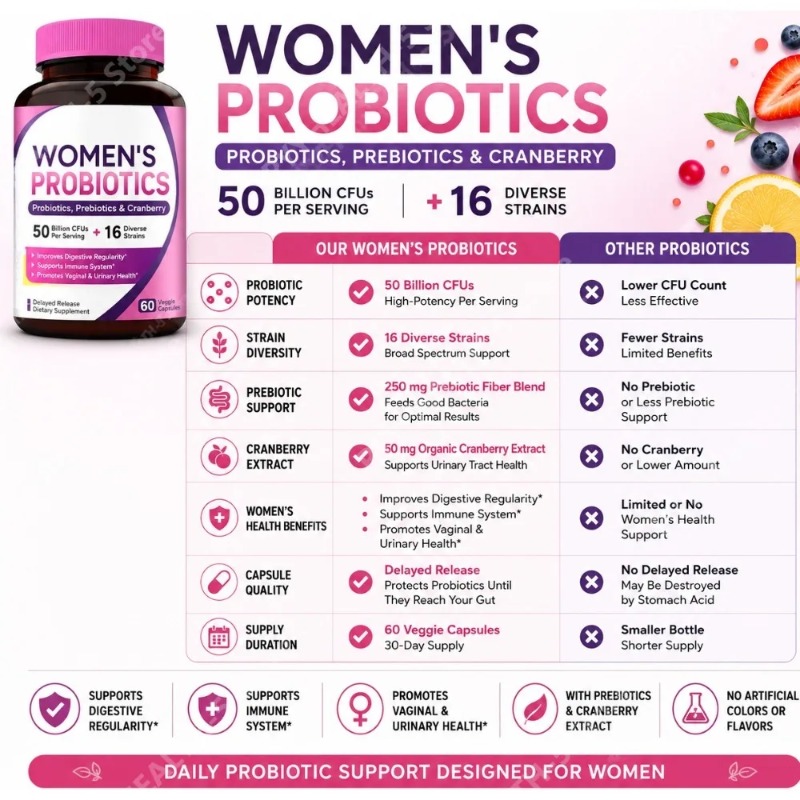 Women Probiotic 50 Billion CFU - Probiotic 60 Billion ulasan dan harga