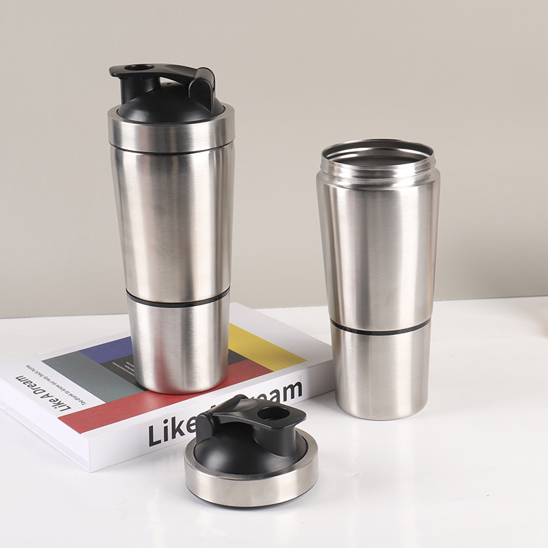 Stainless Steel Protein Shaker - Fitness Nutrition Protein ulasan dan harga