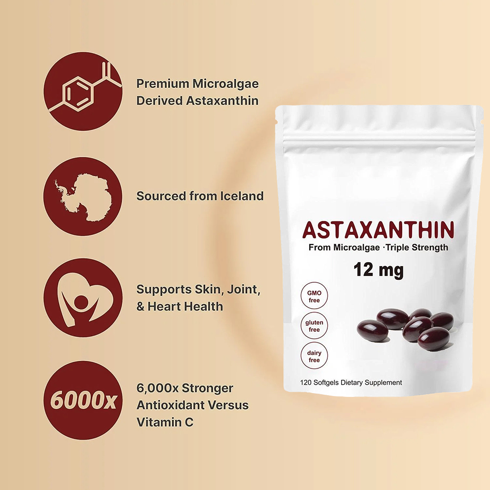 Astaxanthin 12mg Softgels - As - Pre Workout Supplement ulasan dan harga
