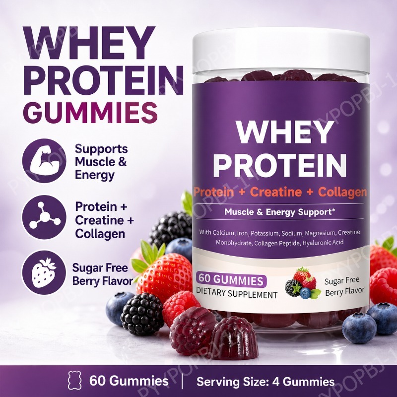 Protein Gummies with Whey Crea - Fitness Nutrition Protein ulasan dan harga