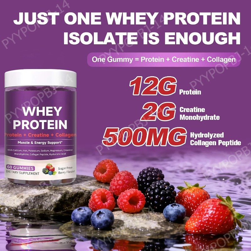 Protein Gummies with Whey Crea - Fitness Nutrition Protein ulasan dan harga
