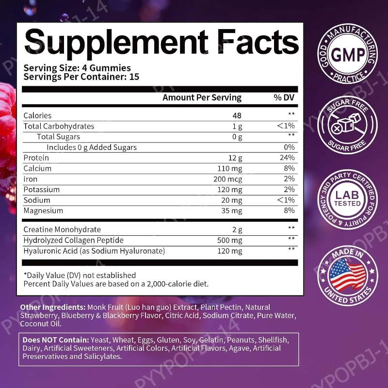 Protein Gummies with Whey Crea - Fitness Nutrition Protein ulasan dan harga