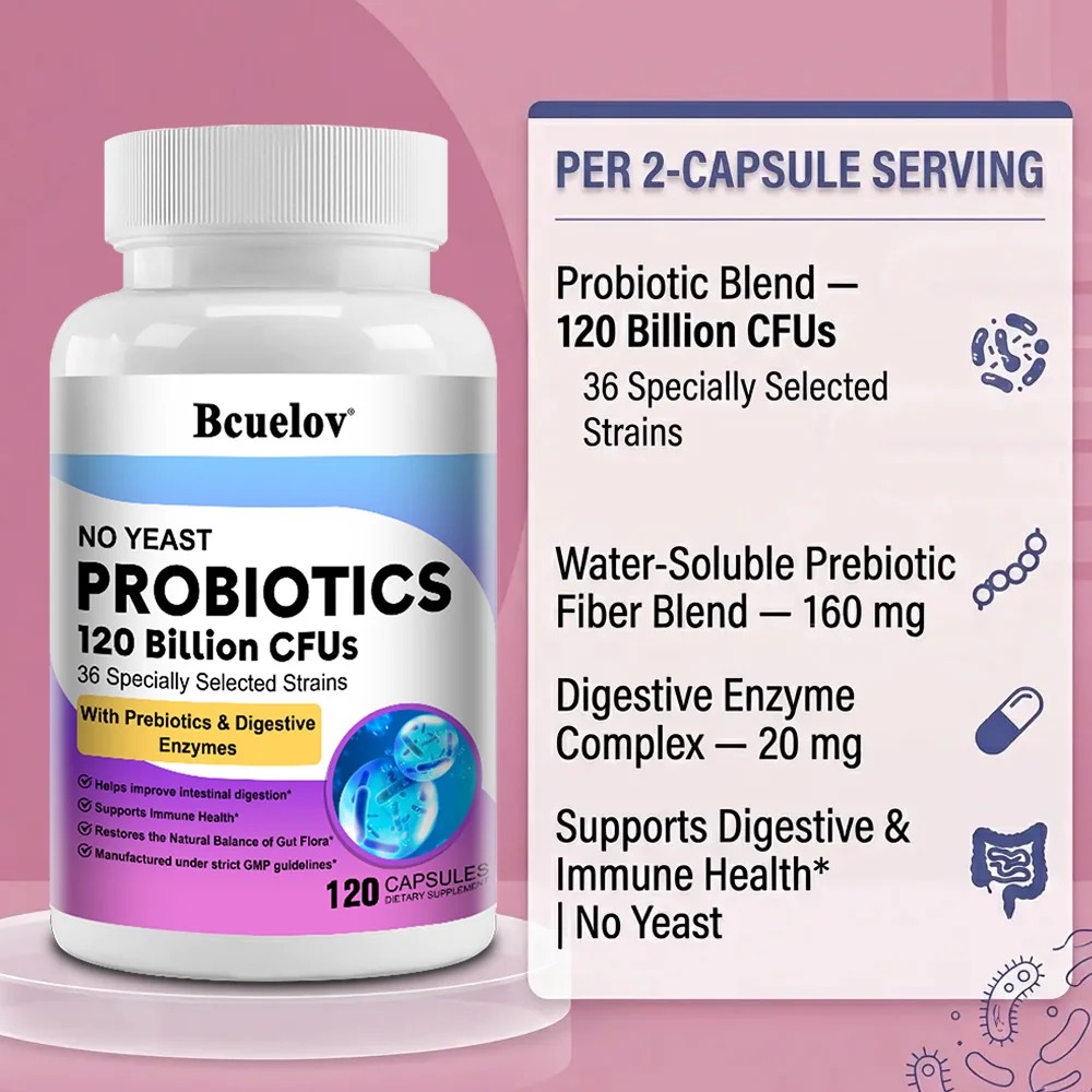 Organic Enzymes Probiotic Caps - Probiotic 60 Billion ulasan dan harga